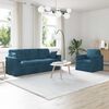 vidaXL Sofa 2 pcs Blau Gesamtabmessungen: 198 x 78 x 80 cm (B x T x H)