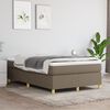 vidaXL Boxspringbett mit Matratze Taupe 120x200 cm Stoff