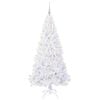 vidaXL Künstlicher Weihnachtsbaum Weiß 180 cm PVC und Stahl