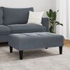 vidaXL Fu&szlig;hocker Dunkelgrau 77x55x31 cm Samt