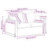 vidaXL Sofa Set 2 pcs Rosa 138 x 78 x 80 cm Samt