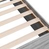 vidaXL Bettgestell Grau Sonoma 140x190 cm Holzwerkstoff