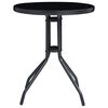 vidaXL 3-tlg. Bistro-Set Aluminium und Textilene Schwarz