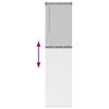 vidaXL Fensterjalousie mit Vorh&auml;ngen Silber Aluminium