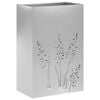 vidaXL Garten-Pflanzgef&auml;&szlig; Silber 50 x 30 x 75 cm Verzinkter Stahl