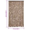 vidaXL Insektenschutz-Vorhang Beige und Hellbraun 118x220 cm Chenille