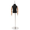 vidaXL Verstellbares 120-157 cm Mannequin mit Basis Unisex PP Schwarz