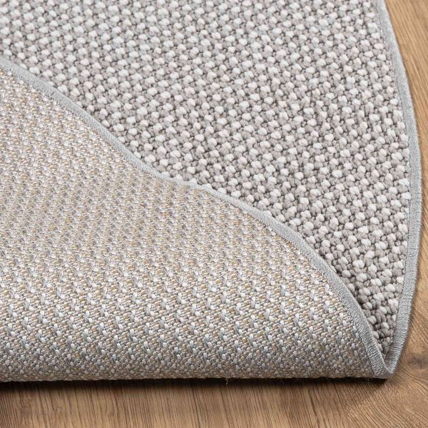 vidaXL Bereichsteppiche Rund LUGO Creme und Grau &Oslash; 160 CM Polyester
