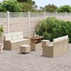 vidaXL Garten-Sofa-Set 9 pcs Beige Poly-Rattan