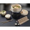 Bestron Reiskocher mit Bambusd&auml;mpfer & Sushi-Set ARC100BBS 1 L Schwarz