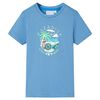Kinder-T-Shirt Mittelblau 128