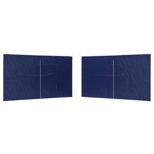 vidaXL Party Zelt Seitenteil 2 pcs Blau 400 x 195 cm PE und Stahl