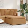 vidaXL Modulares Sofa Fu&szlig;hocker-Modul Beige 100x100x48 cm