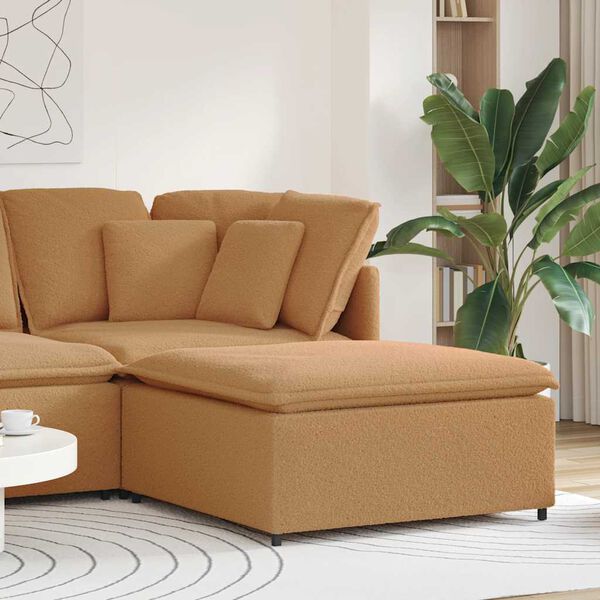 vidaXL Modulares Sofa Fu&szlig;hocker-Modul Beige 100x100x48 cm