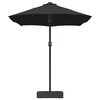 vidaXL Gartenparasol Schwarz 385 x 209 x 244 cm Stoff