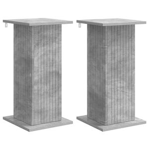 vidaXL Pflanzenst&auml;nder 2 pcs Betongrau 30,5 x 30 x 60,5 cm