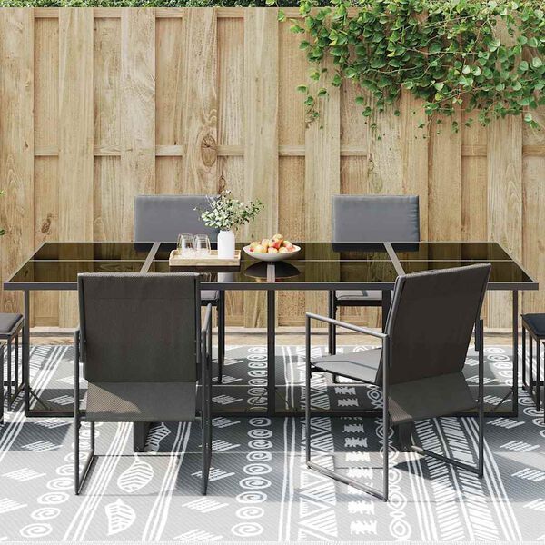 vidaXL Outdoor-Teppich Paisley ARAKIL Grau und Wei&szlig; 400 x 300 cm