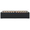 vidaXL Bettgestell Schwarz 90x190 cm Kunstleder