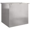 vidaXL Au&szlig;enlagerbox Silber 55 x 50,5 x 50 cm Stahl