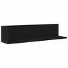 vidaXL Wandregale 2 Stk. Schwarz 75x16,5x16,5 cm Holzwerkstoff