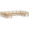 vidaXL Outdoor-Sofagarnitur 9 pcs Wei&szlig; 404 x 251,5 x 73 cm
