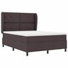 vidaXL Boxspringbett mit Matratze Dunkelbraun 160 x 200 cm Stoff