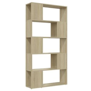 vidaXL B&uuml;cherregal Raumteiler Sonoma-Eiche 80x24x155 cm Holzwerkstoff