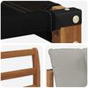 vidaXL Outdoor-Sofagarnitur Massives Akazienholz und Textilene
