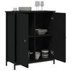 vidaXL Sideboard Schwarz 70x30x80 cm Holzwerkstoff