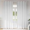 vidaXL Verdunkelungs-Vorh&auml;nge mit Ringen 2 pcs Reinwei&szlig; 245 x 140 cm