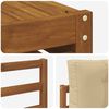 vidaXL Outdoor-Sofagarnitur mit Kissen 6 pcs Natur und Beige