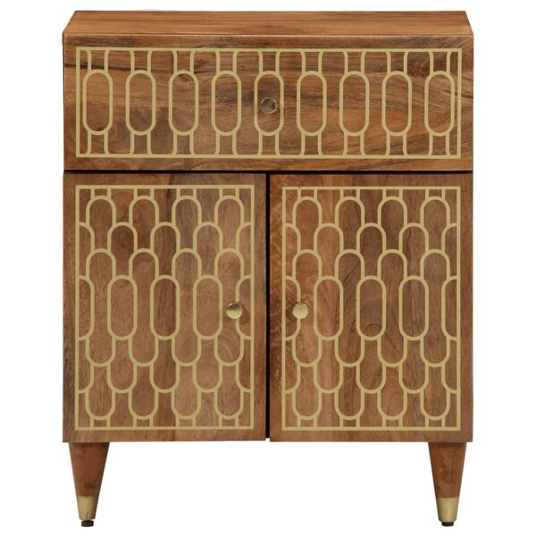 vidaXL Nachttisch 50x33x60 cm Massivholz Mango