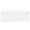 vidaXL Gartenhocker Weiß 120x80 cm Massivholz Kiefer
