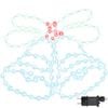 vidaXL Weihnachtsglocke 144 LEDs Mehrfarbig 57 x 47,5 cm PVC