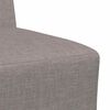 vidaXL Modulares Sofa ohne Armlehnen Beige 55 cm Stoff