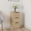 vidaXL Sideboard Sonoma-Eiche 30x30x70 cm Holzwerkstoff