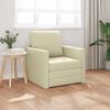 vidaXL Schlafsofa 60cm Creme Kunstleder
