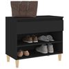 vidaXL Schuhregal Schwarz 70x36x60 cm Holzwerkstoff