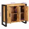 vidaXL Sideboard Braun 80 x 33 x 70 cm Massivholz Mango