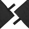 vidaXL Sporthandtuch Set 3 pcs Schwarz Polyester und Polyamid