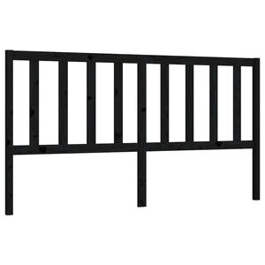 vidaXL Kopfteil Schwarz 206x4x100 cm Massivholz Kiefer