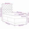 vidaXL LED Boxspringbett mit Matratze Rosa 90 x 190 cm Stoff