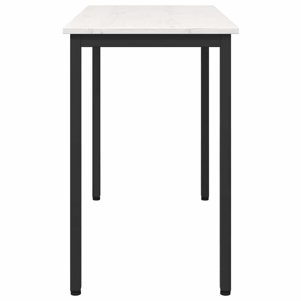 vidaXL Tisch Wei&szlig; 100 x 50 x 77 cm Ingenieure Holz und Stahl