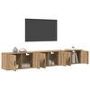 vidaXL Wand-TV-Schrank Set 3 pcs Artisan-Eiche 80 x 34,5 x 40 cm