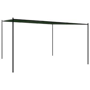 vidaXL Pavillon 4 x 3,98 x 2,67 m Gr&uuml;n Polyester und Stahl