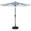 vidaXL Gartenparasol mit LED-Lichtern und Sockel 270 x 270 cm