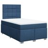 vidaXL Boxspringbett mit Matratze Blau 120x190 cm Stoff
