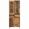 vidaXL Highboard Altholz 69,5 x 34 x 180 cm Holzwerkstoff