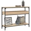 vidaXL Konsolentisch mit Ablage Sonoma-Eiche 100 x 29 x 75 cm Holzwerkstoff