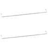 vidaXL Gardinenstangen 2 Stk. Wei&szlig; und Silbern 90-135 cm Aluminium